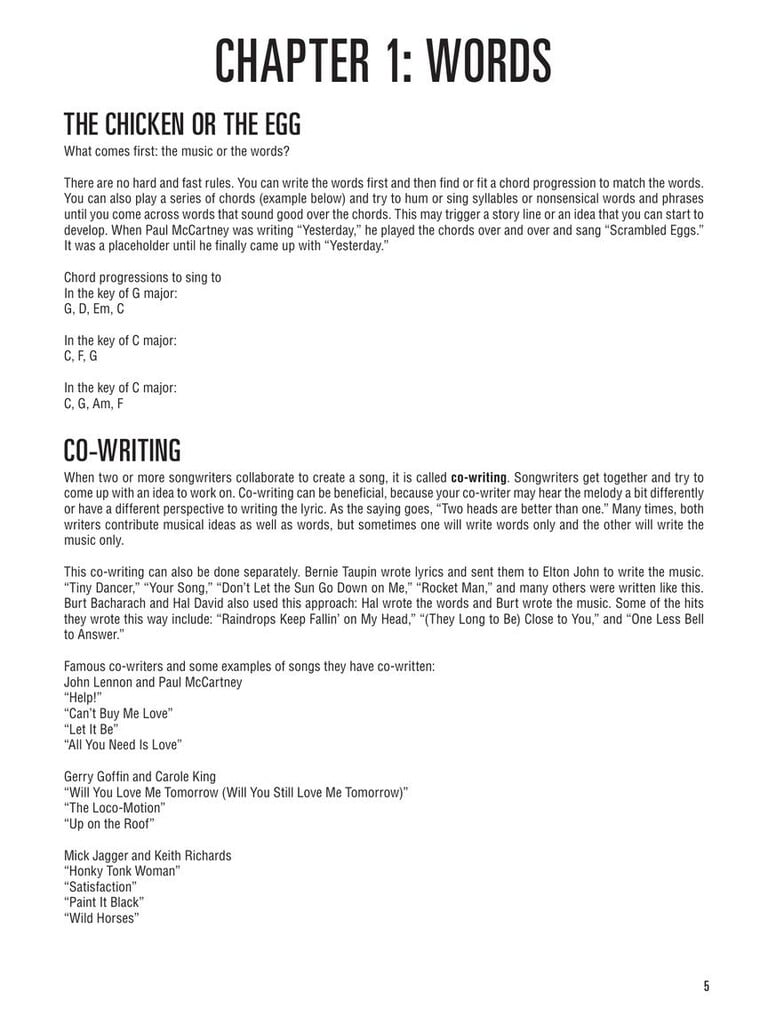 Hal Leonard Songwriting Method